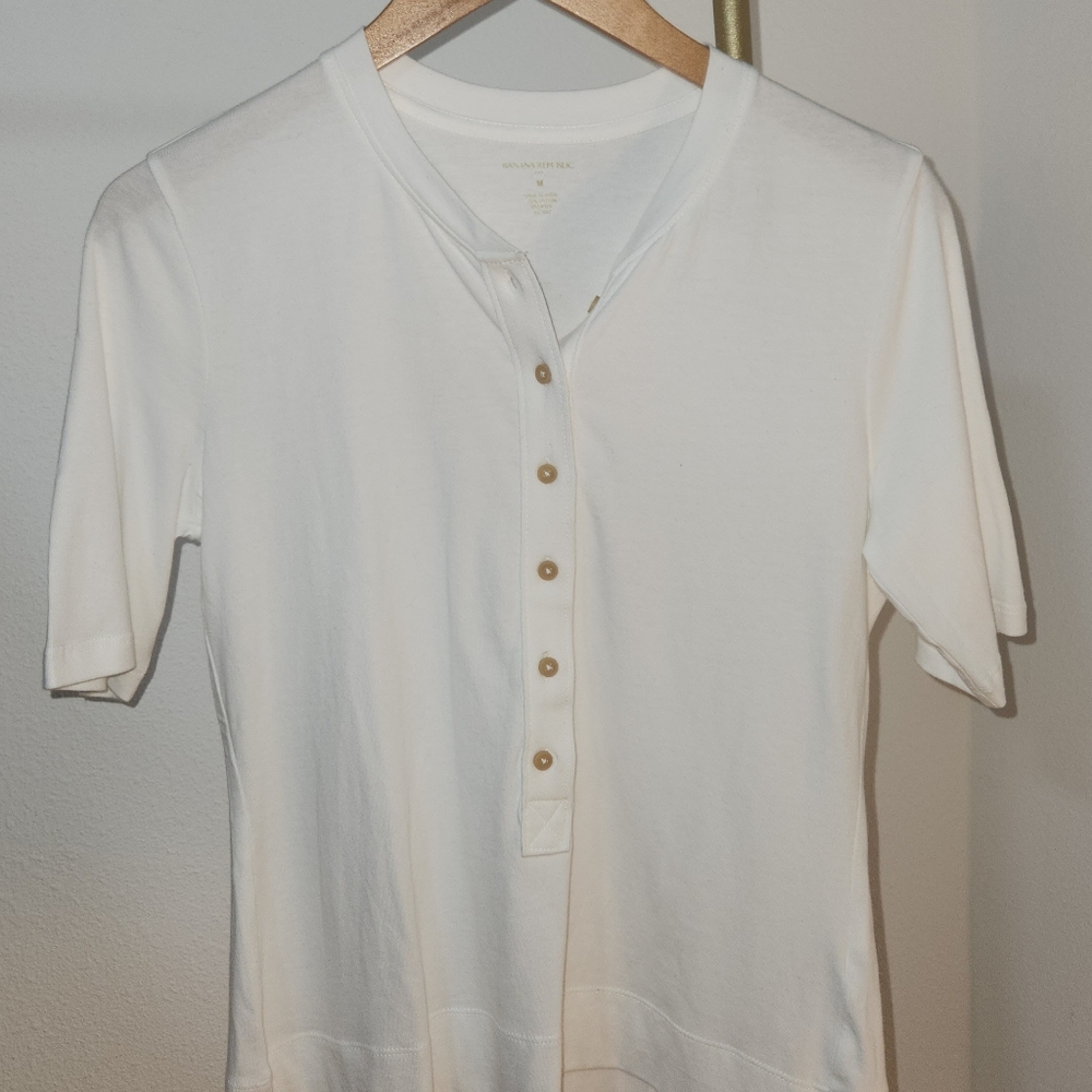 BRF Heritage Elbow Sleeve Henley, NWT